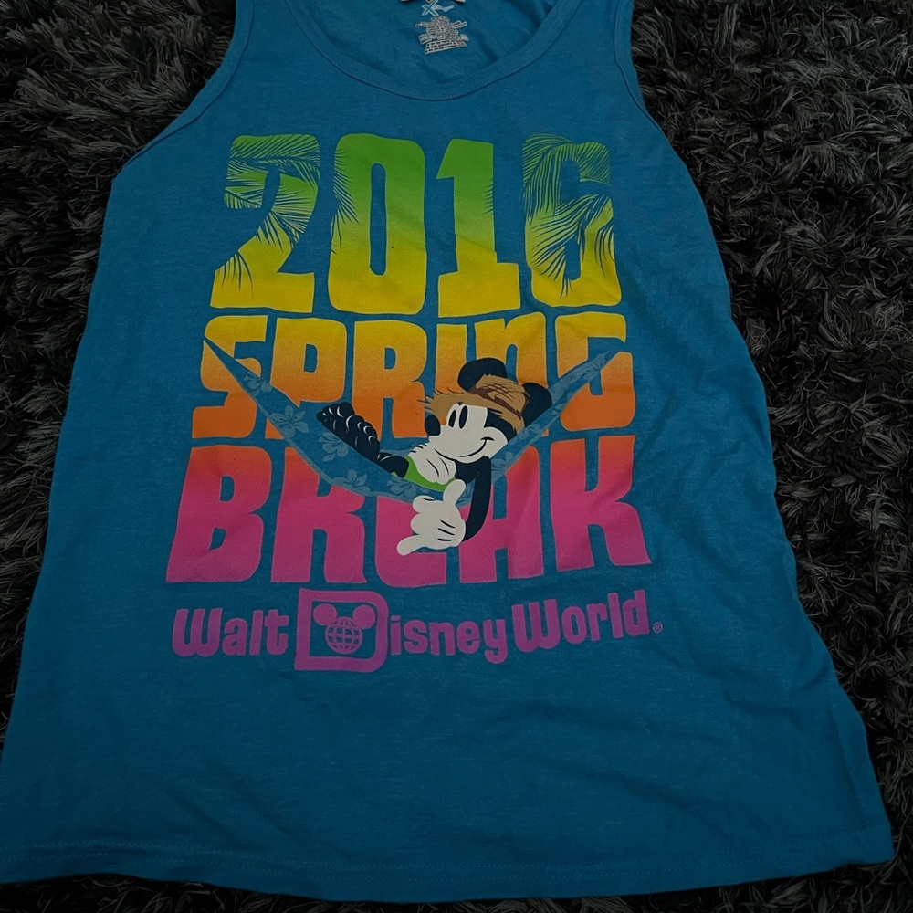 Adult small 2016 Disney spring break tank top